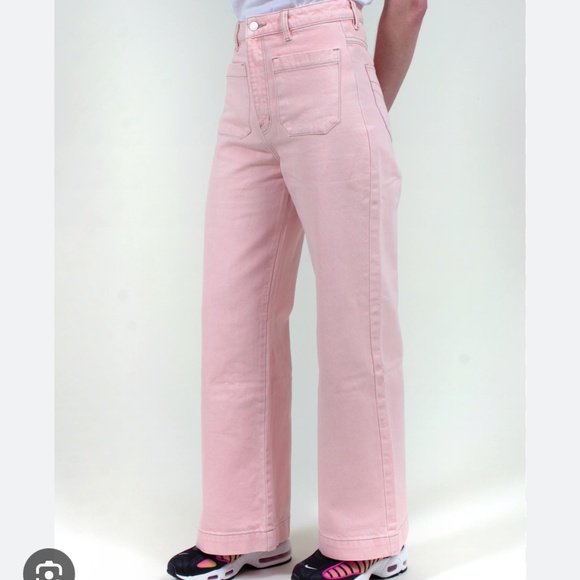 ROLLAS SAILOR WIDE LEG, HIGH WAIST JEANS SIZE 25 AUSSIE 7 - Picture 10 of 15